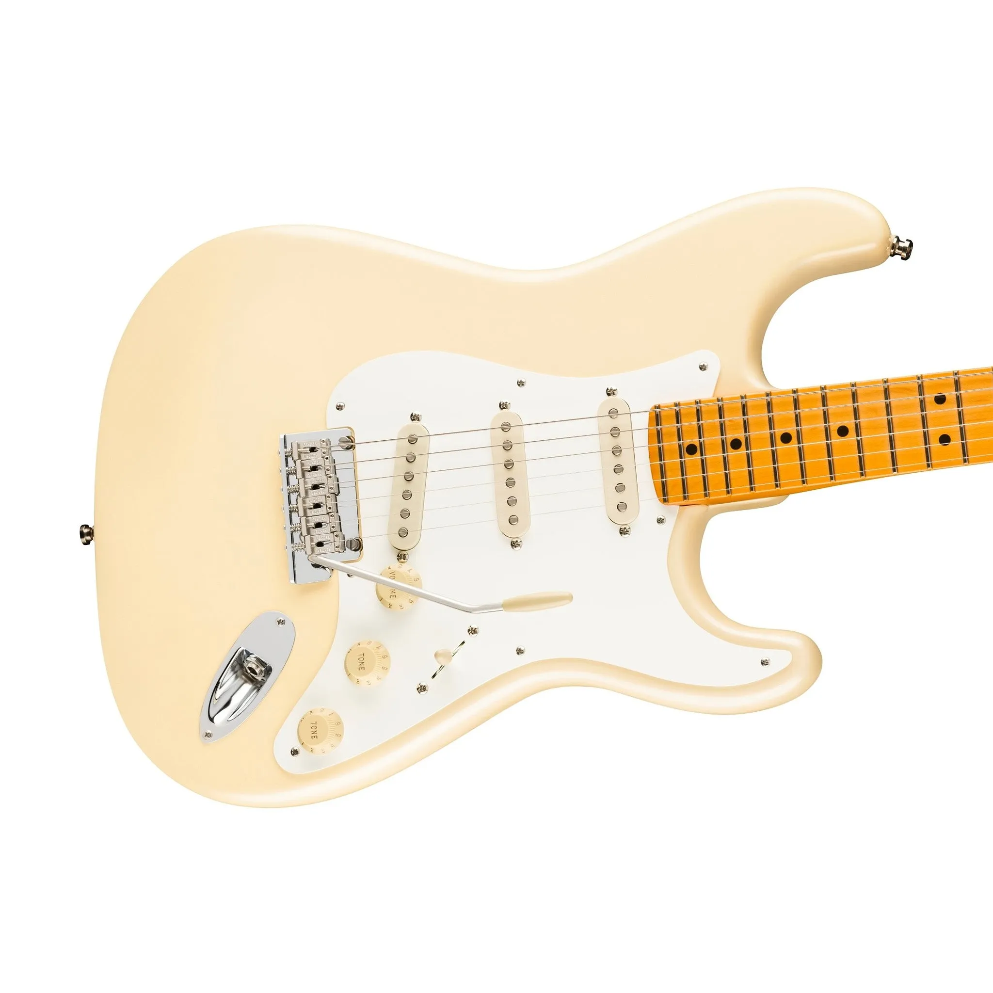 Fender Lincoln Brewster Signature Stratocaster Electric Guitar, Maple FB, Olympic Pearl
