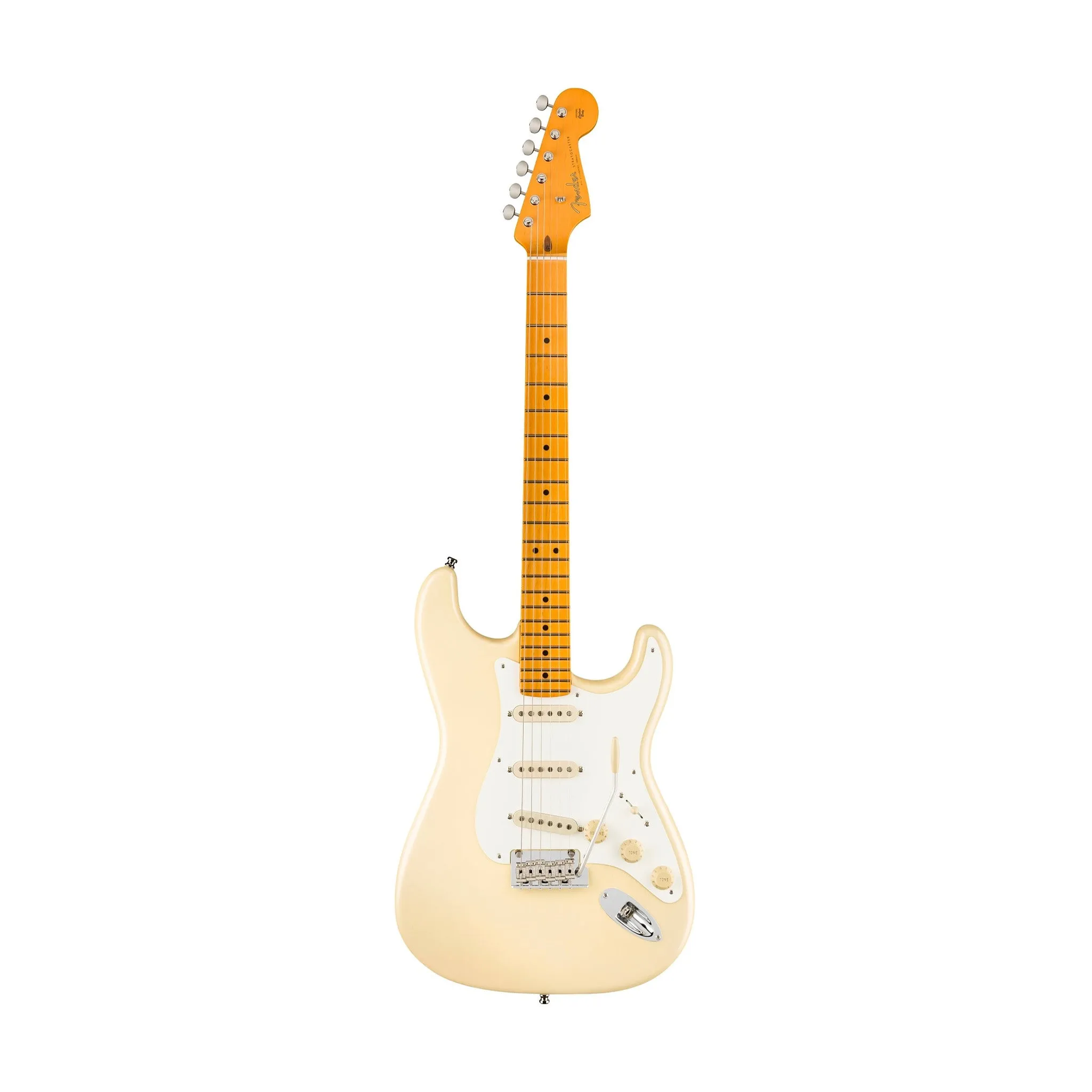 Fender Lincoln Brewster Signature Stratocaster Electric Guitar, Maple FB, Olympic Pearl