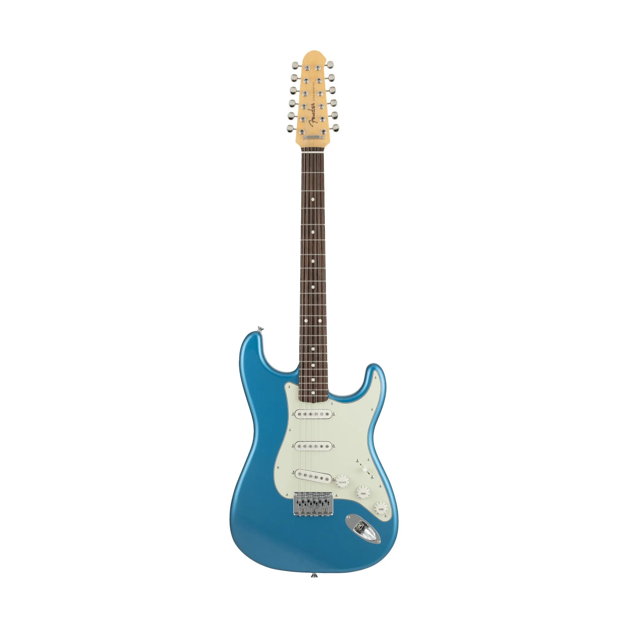 Fender MIJ Limited Stratocaster XII Electric Guitar, RW FB, Lake Placid Blue