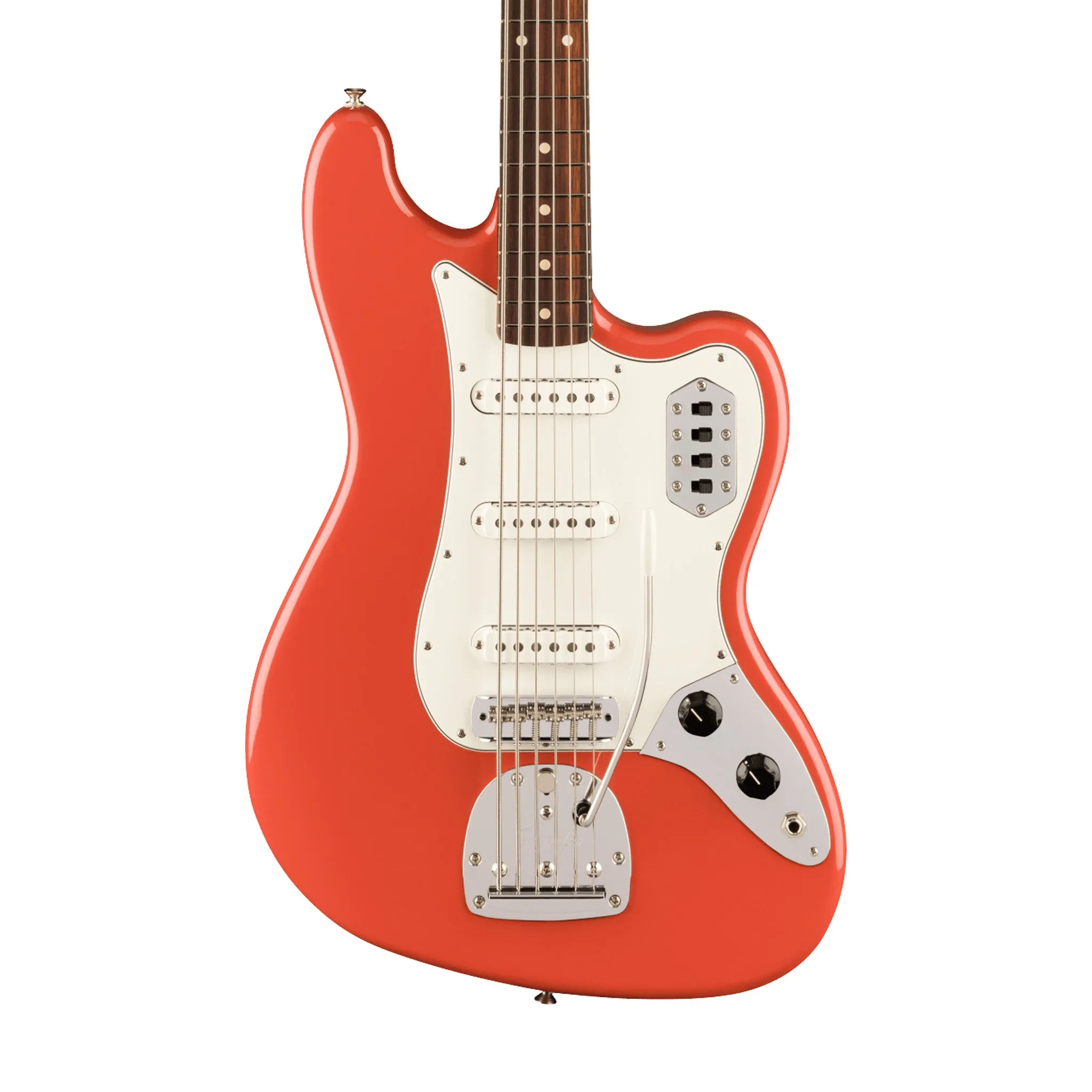 Fender Vintera II 60s Bass VI Electric Guitar, RW FB, Fiesta Red