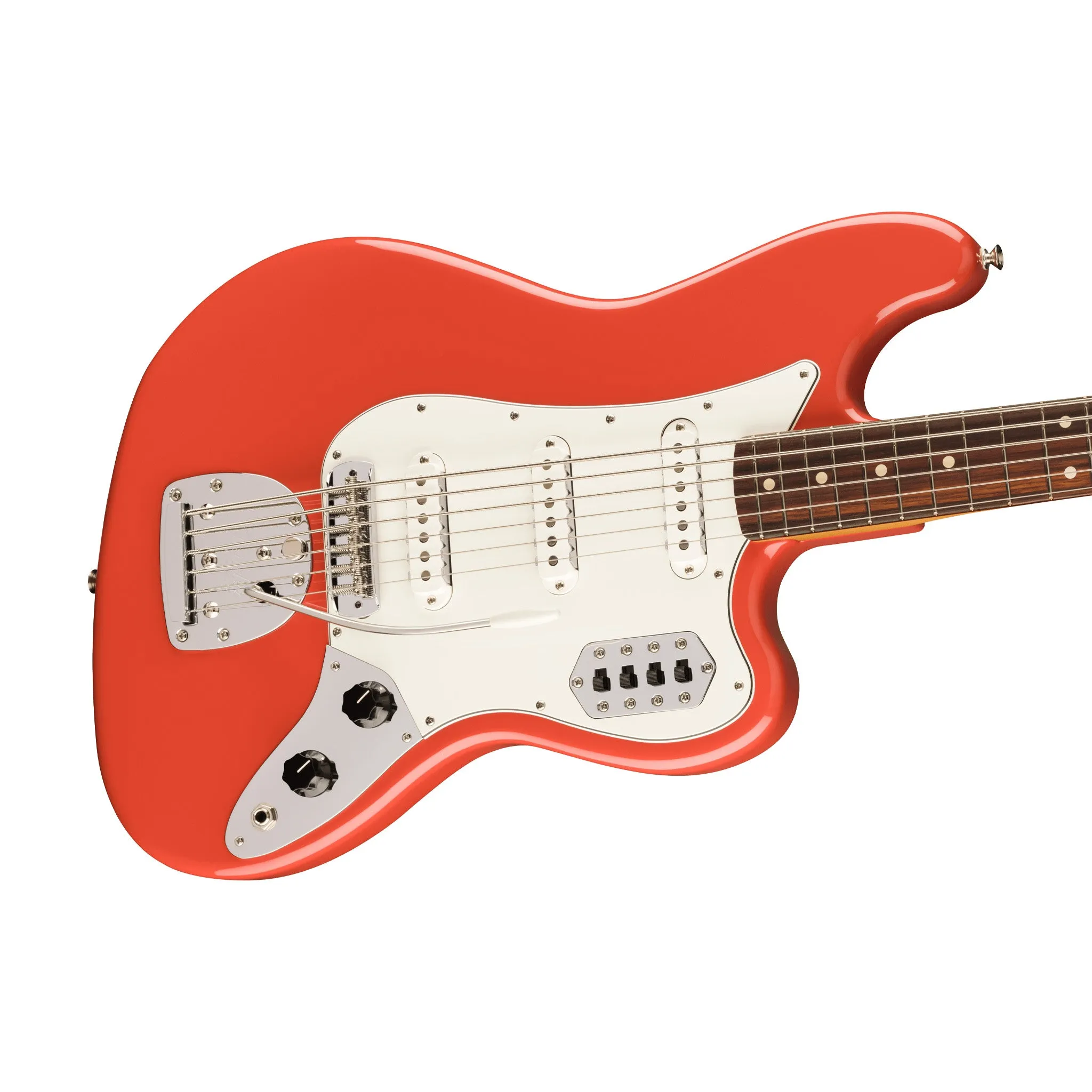 Fender Vintera II 60s Bass VI Electric Guitar, RW FB, Fiesta Red