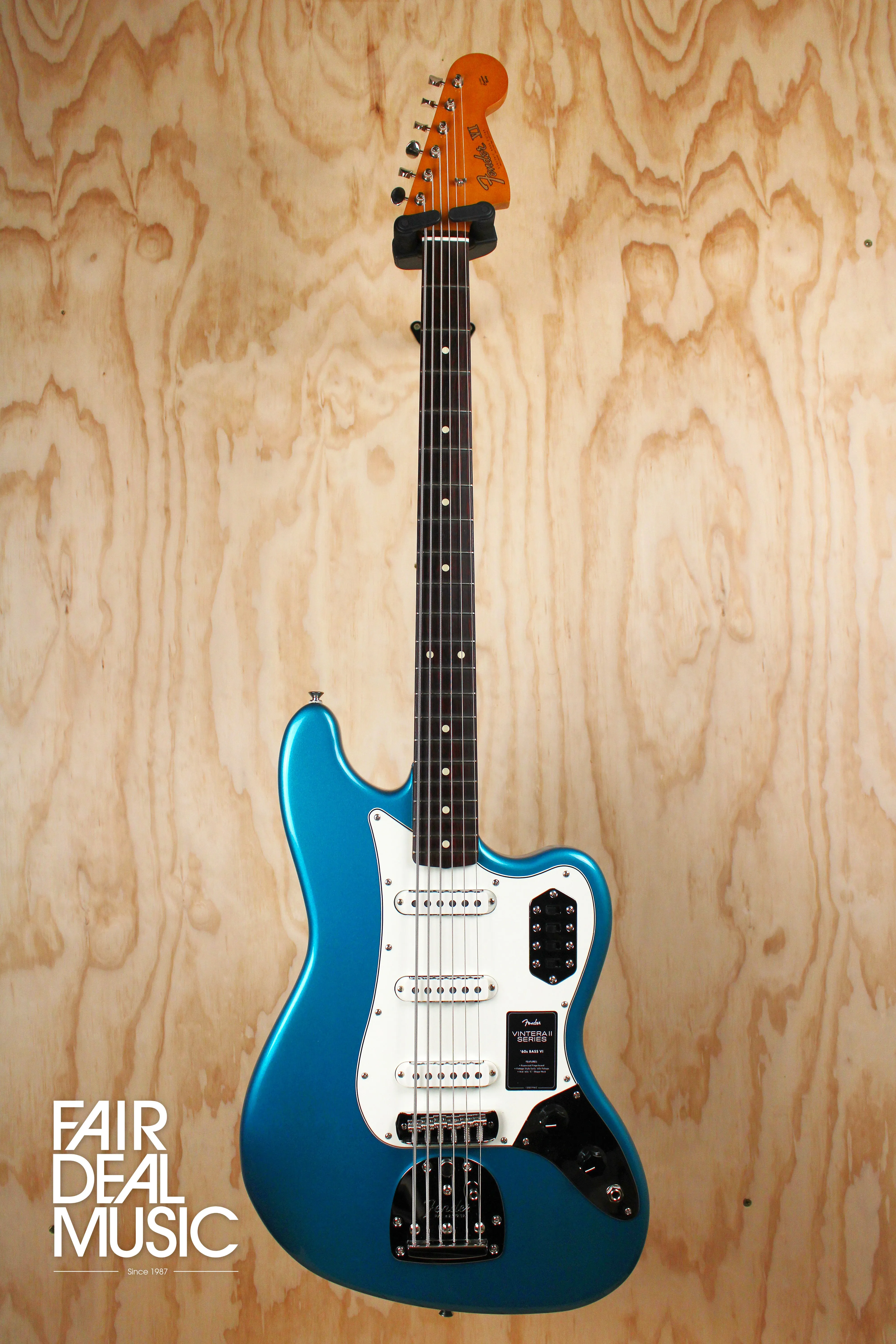 Fender Vintera II ‘60s Bass VI in Lake Placid Blue, Ex Display