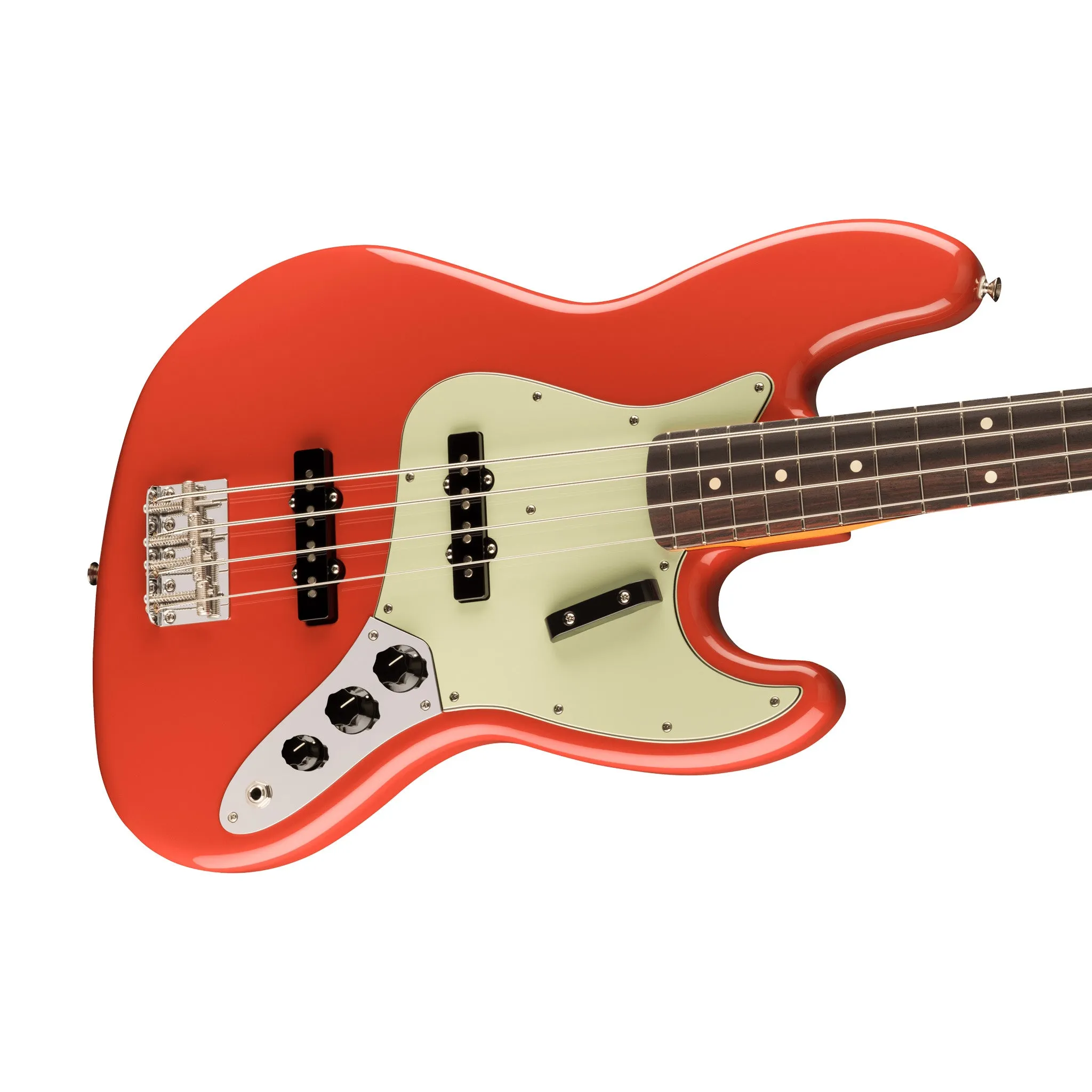 Fender Vintera II 60s Jazz Bass Guitar, RW FB, Fiesta Red