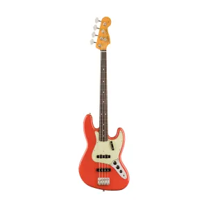 Fender Vintera II 60s Jazz Bass Guitar, RW FB, Fiesta Red