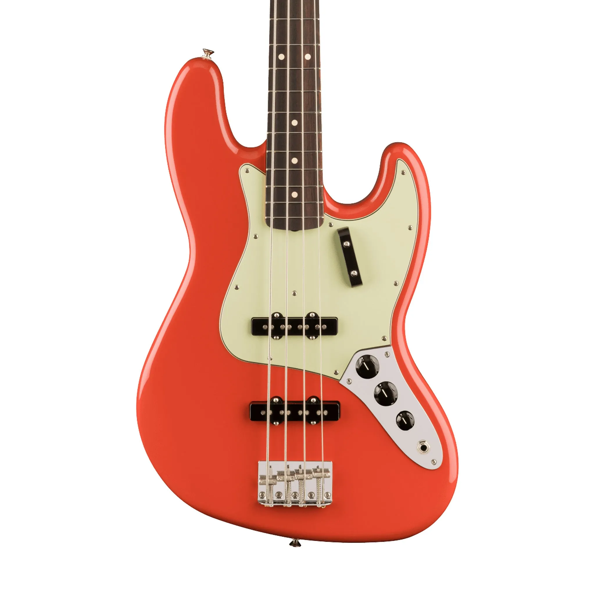 Fender Vintera II 60s Jazz Bass Guitar, RW FB, Fiesta Red