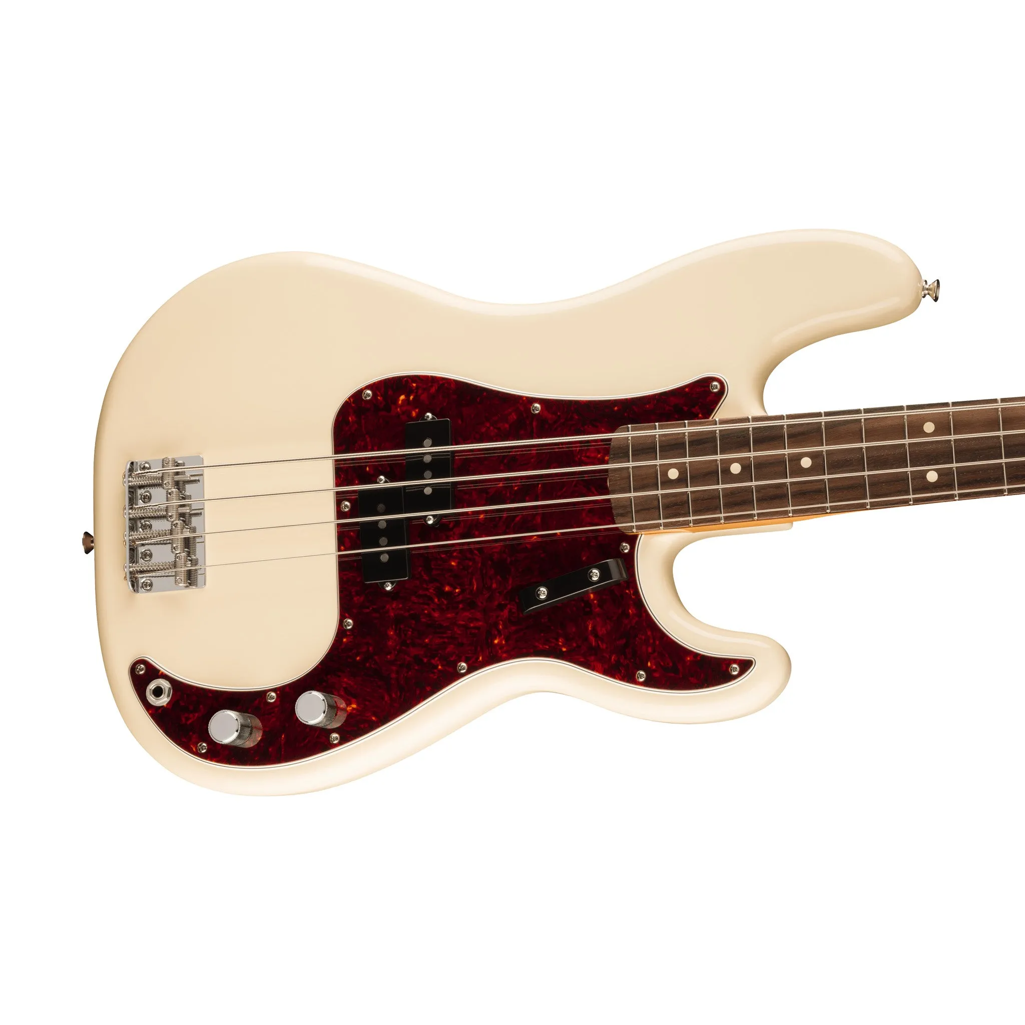 Fender Vintera II 60s Precision Bass Guitar, RW FB, Olympic White