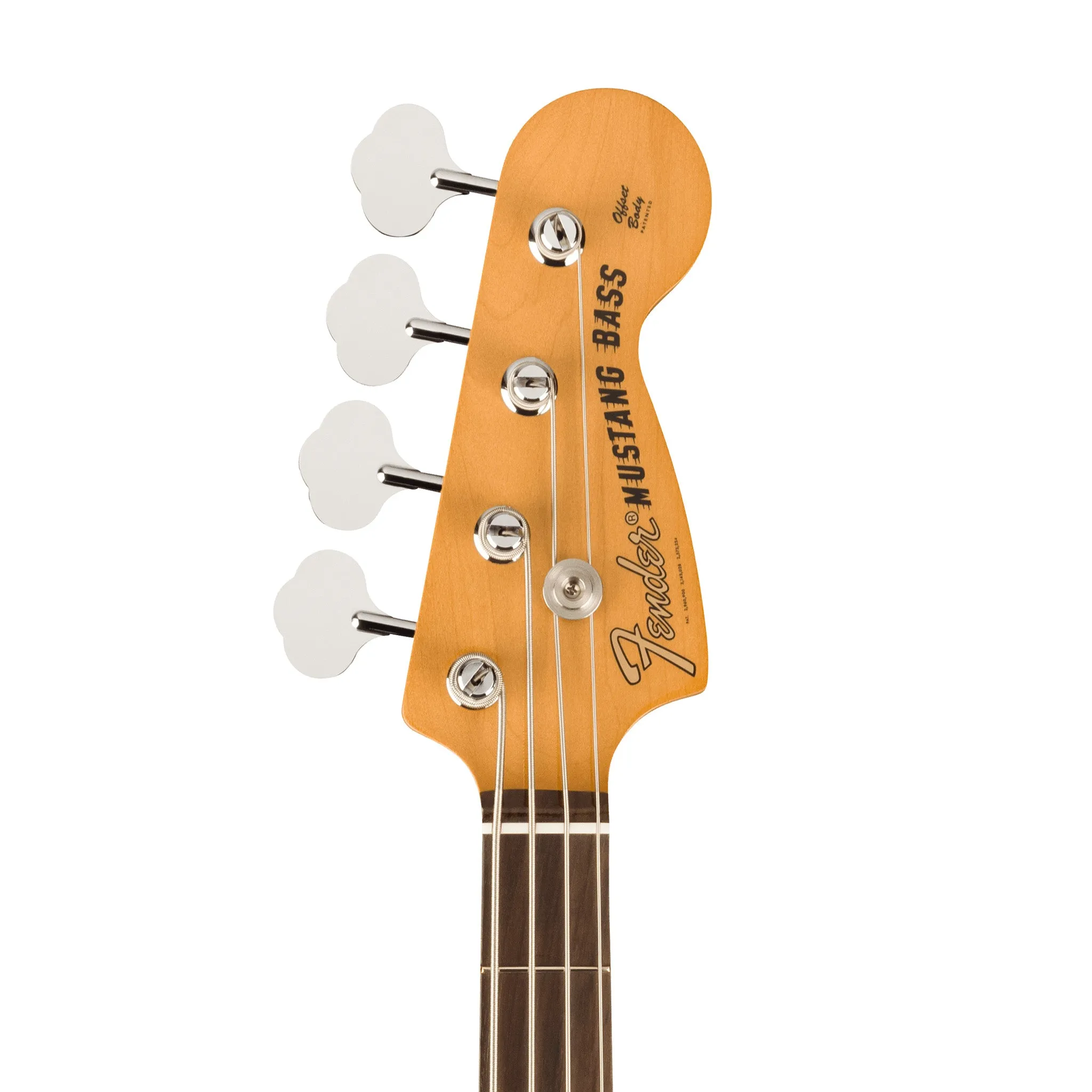 Fender Vintera II 70s Mustang Bass Electric Guitar, RW FB, Competition Burgundy