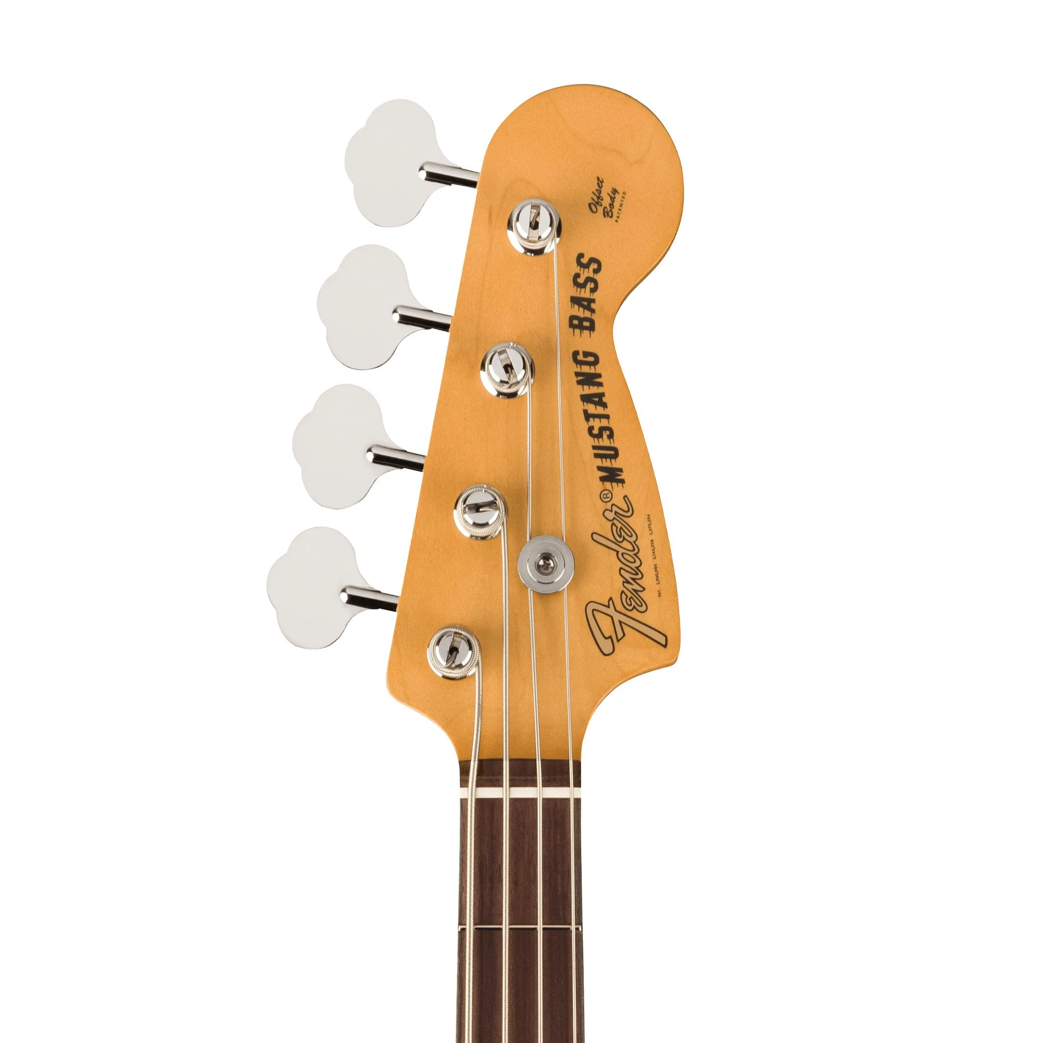 Fender Vintera II 70s Mustang Bass Electric Guitar, RW FB, Competition Orange