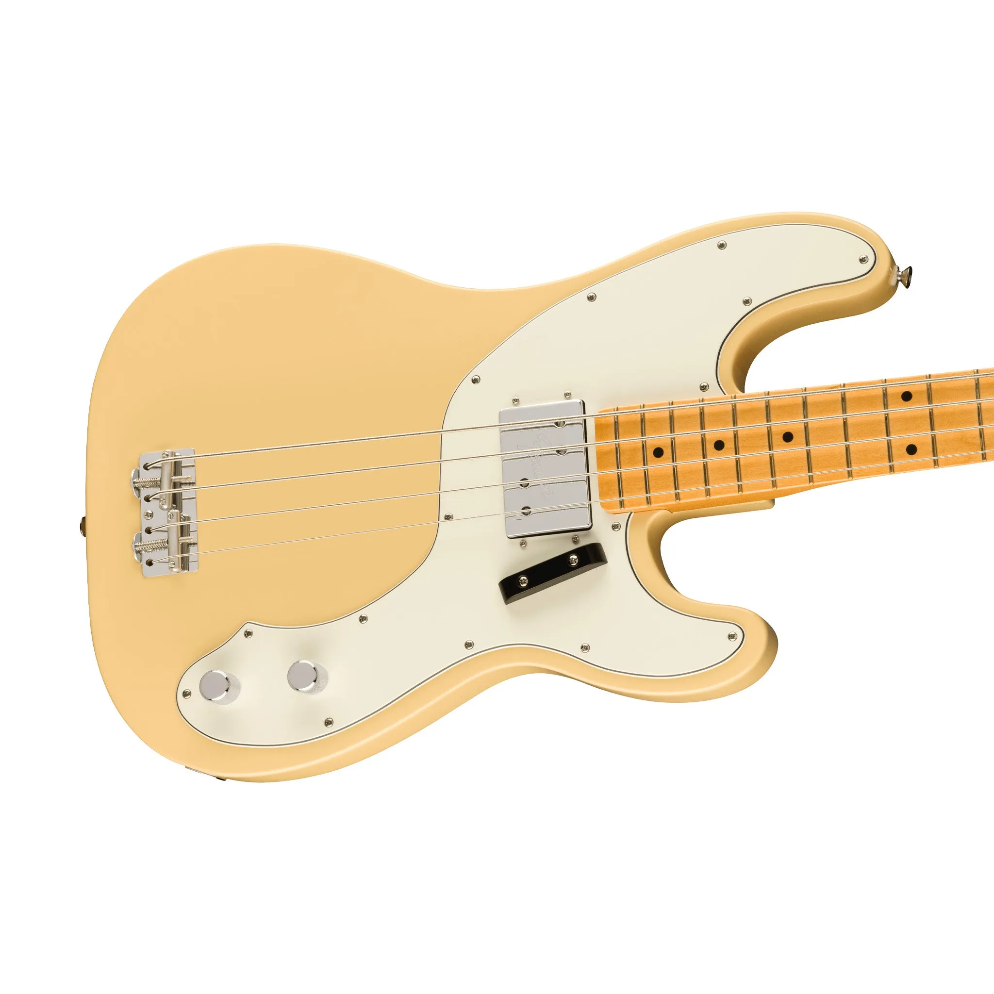 Fender Vintera II 70s Telecaster Bass Guitar, Maple FB, Vintera White