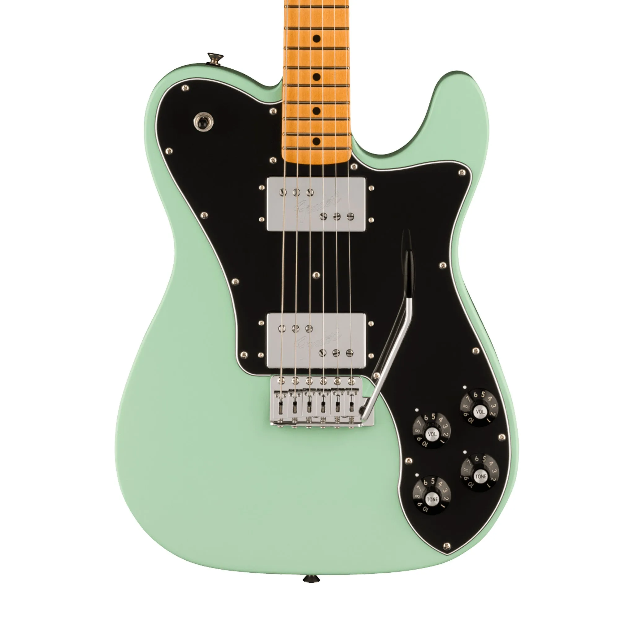 Fender Vintera II 70s Telecaster Deluxe Electric Guitar w/Tremolo, Maple FB, Surf Green
