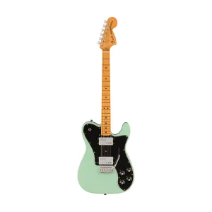 Fender Vintera II 70s Telecaster Deluxe Electric Guitar w/Tremolo, Maple FB, Surf Green