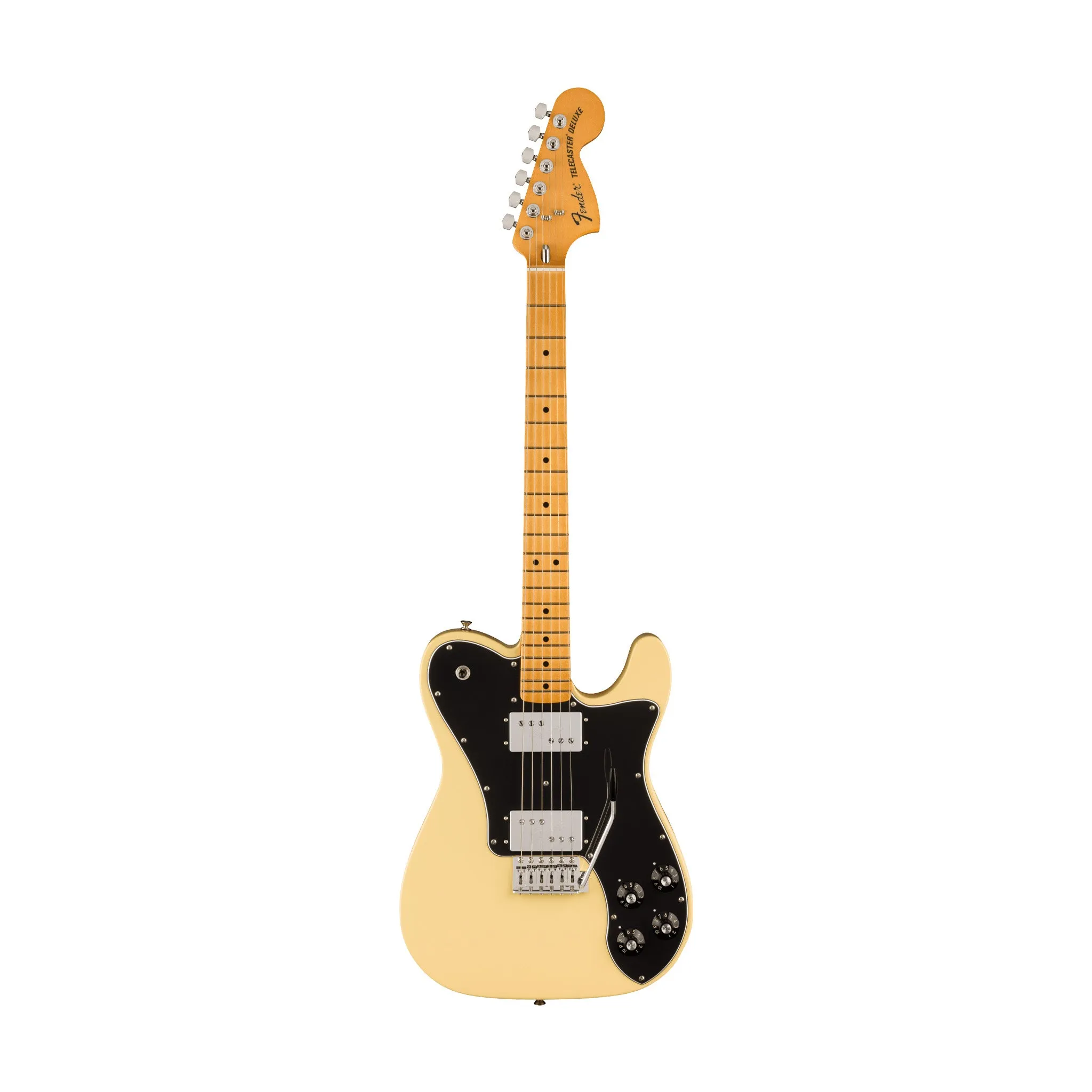 Fender Vintera II 70s Telecaster Deluxe Electric Guitar w/Tremolo, Maple FB, Vintera White