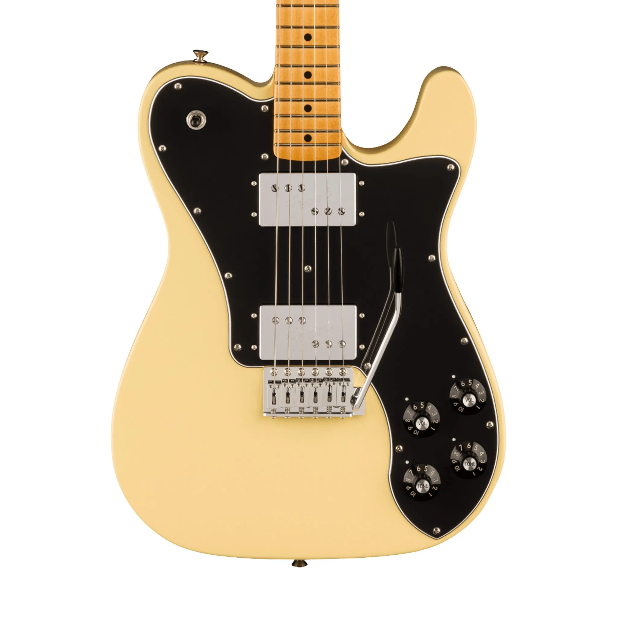 Fender Vintera II 70s Telecaster Deluxe Electric Guitar w/Tremolo, Maple FB, Vintera White