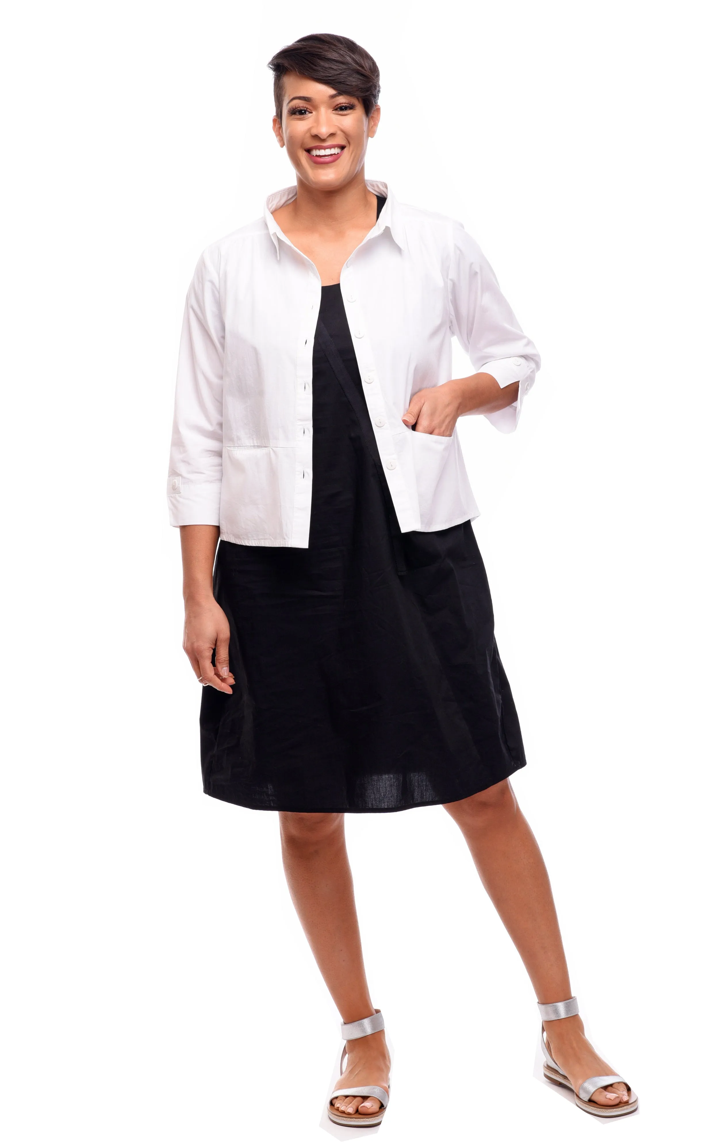 FINAL SALE SDC43 Jill Jacket in White by Snapdragon & Twig*