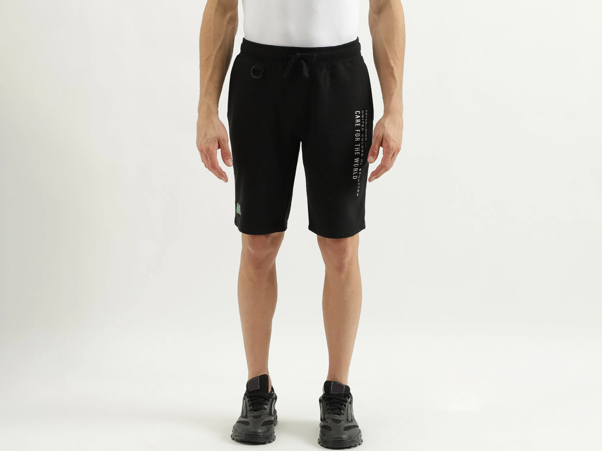 Flat Lock Detail Regular Fit Shorts