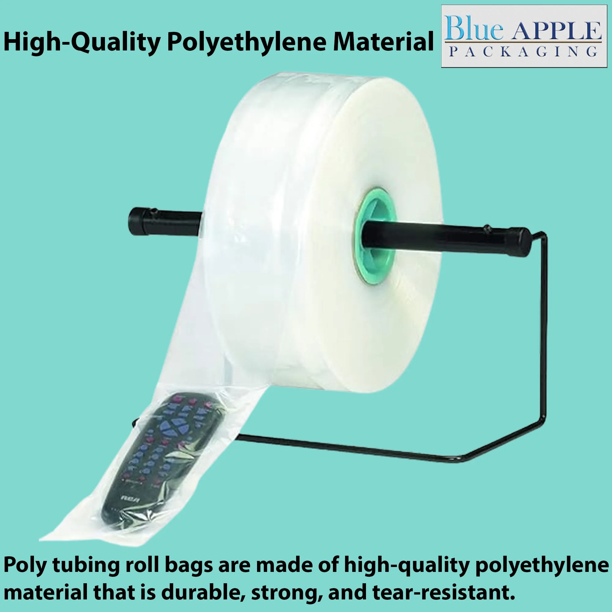 Food Grade Poly Tubing Roll Bags 2Mil 17x2150ft- Impulse Heat Sealer