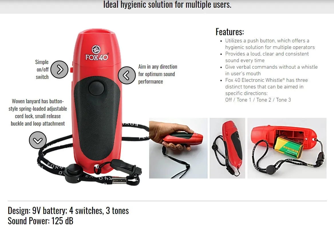Fox 40 Electronic Whistle