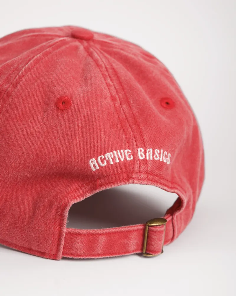 Free AB Cap - Washed Red