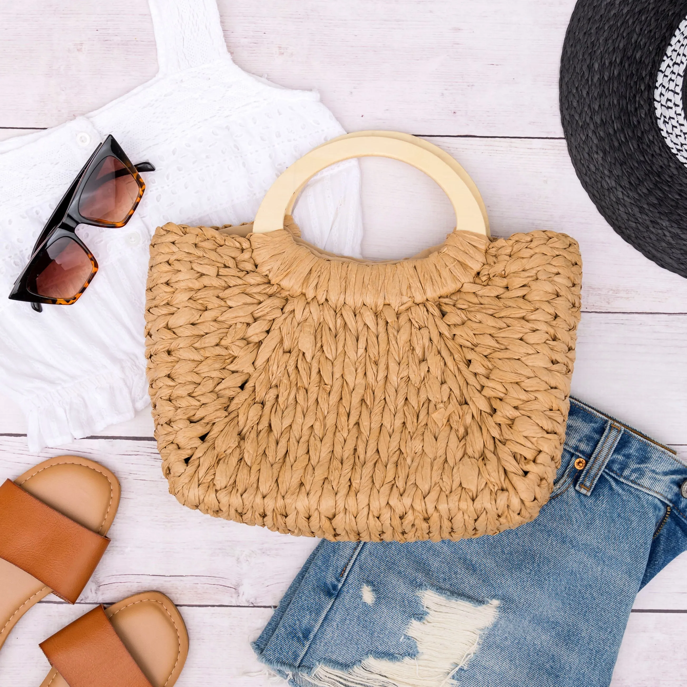 Freya Woven Tote