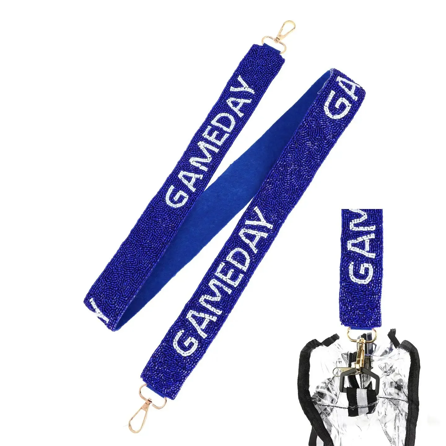 Game Day Seed Beaded Sequins Shoulder Bag Strap