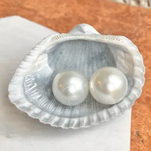 Genuine Cultured Paspaley South Sea Loose Pearl Pair "Fashion" Quality 14mm