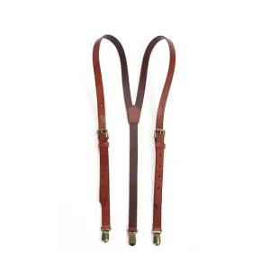 Genuine Leather Suspenders, Groomsman Wedding Suspenders
