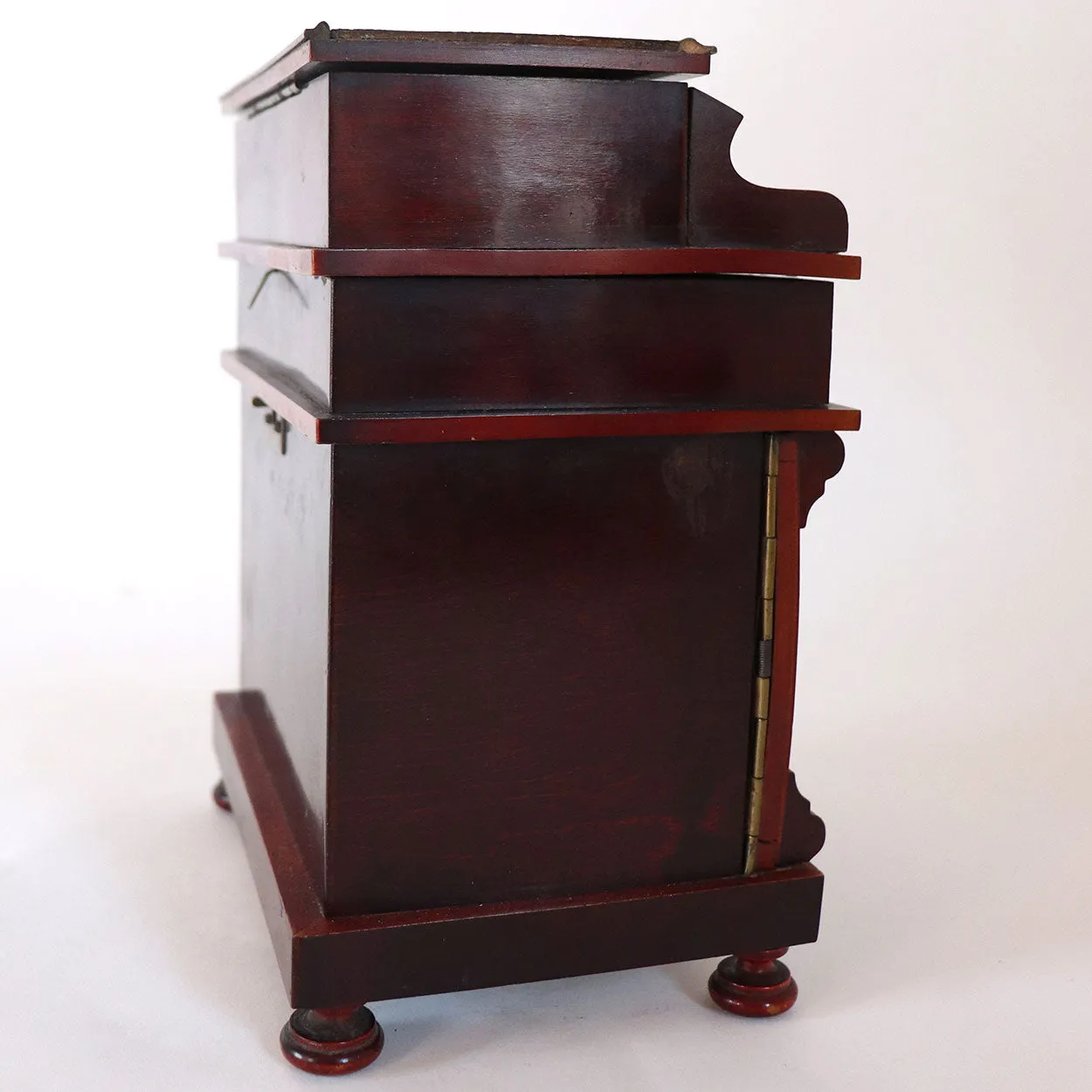German Mahogany Novelty Pump Organ Smoker's Compendium Box