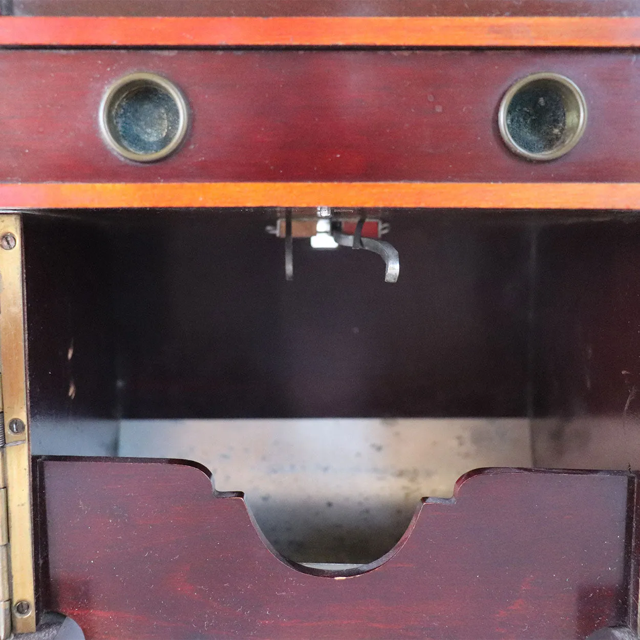 German Mahogany Novelty Pump Organ Smoker's Compendium Box