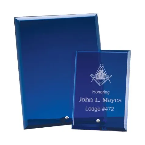 Glass Award - Standing Plaque