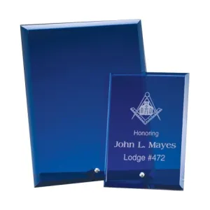 Glass Award - Standing Plaque