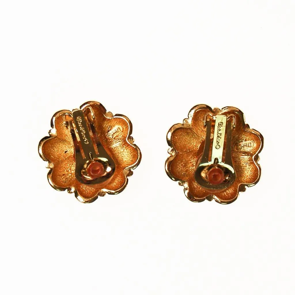 Gold Christian Dior Earrings