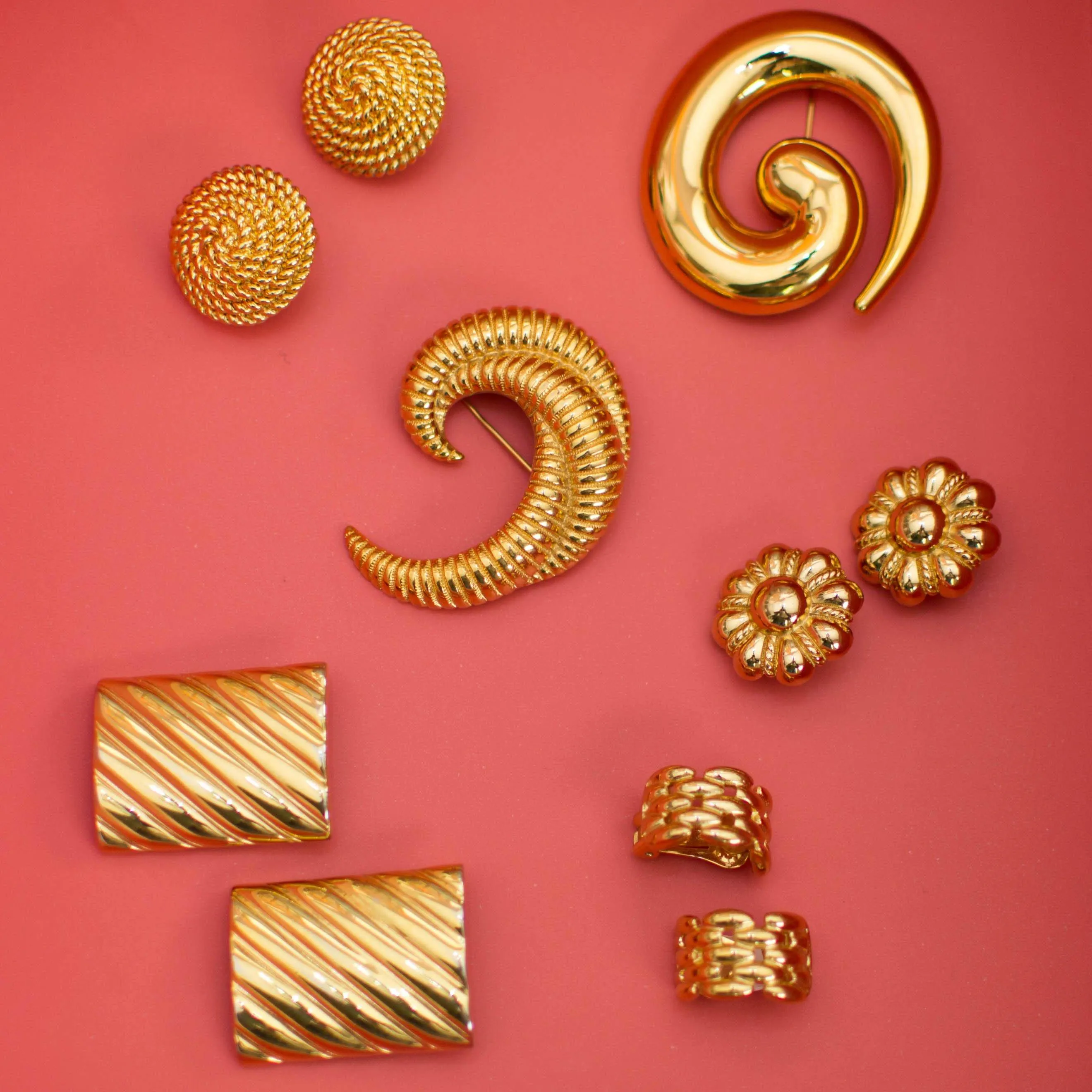 Gold Christian Dior Earrings