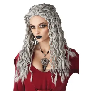 Gray Crinkle Dreads Wig