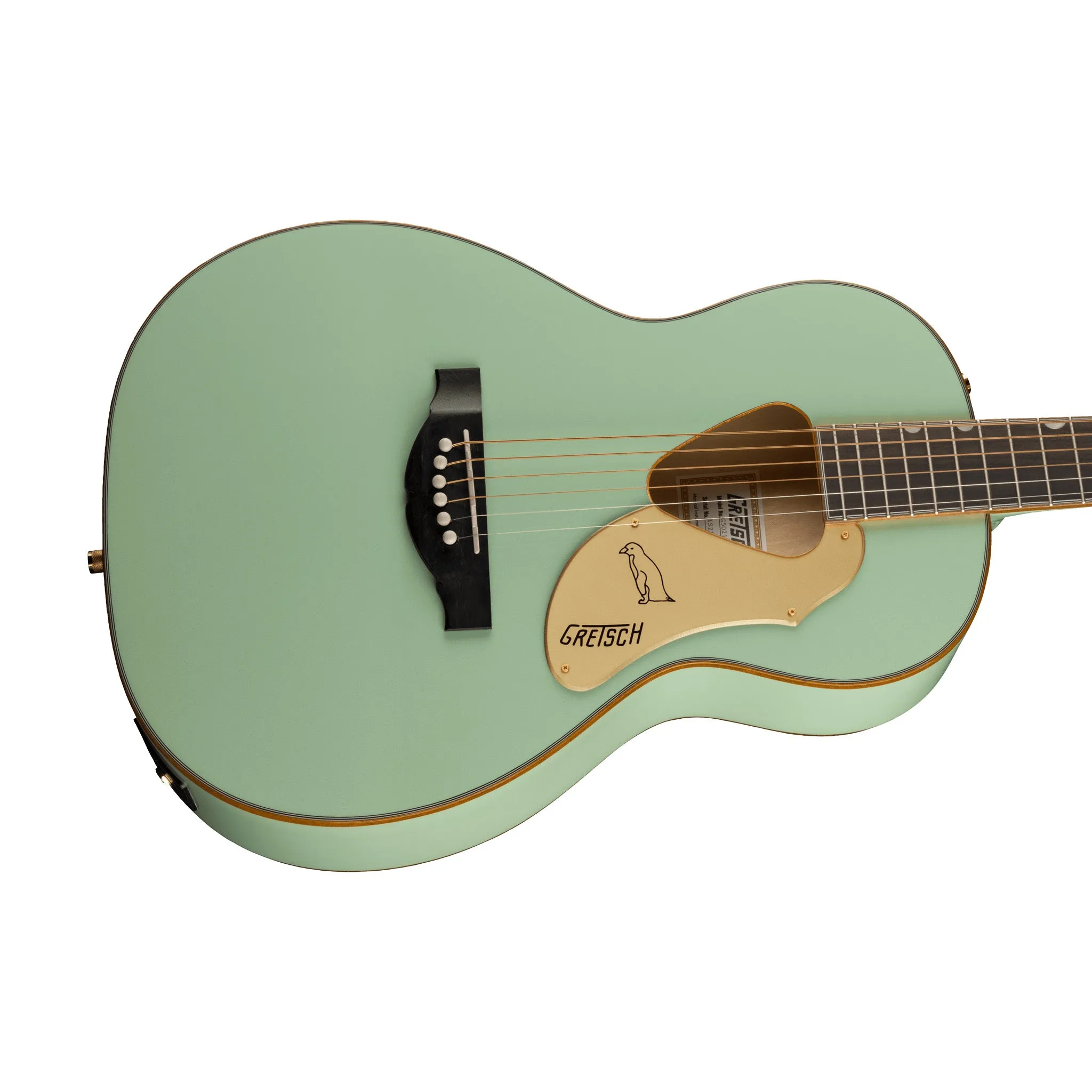 Gretsch G5021E Ltd Ed Rancher Penguin Parlor Acoustic Guitar, RW FB, Mint Metallic