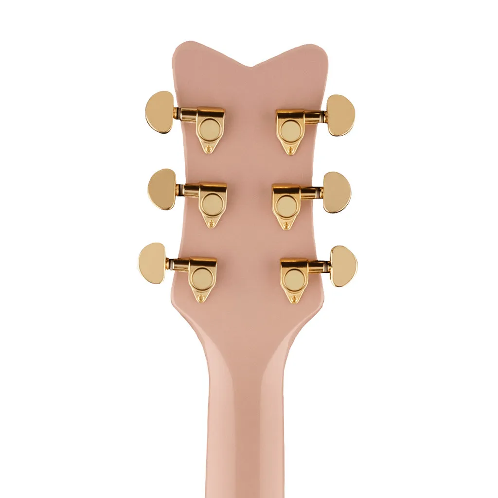 Gretsch G5021E Ltd Ed Rancher Penguin Parlor Acoustic Guitar, RW FB, Shell Pink