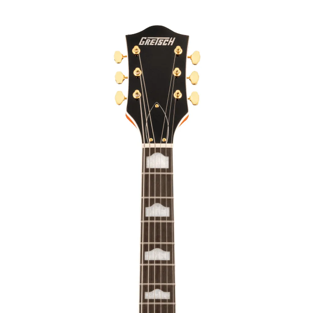 Gretsch G5422TG Electromatic Classic Hollow Body Double-Cut Bigsby Electric Guitar, Orange Stain