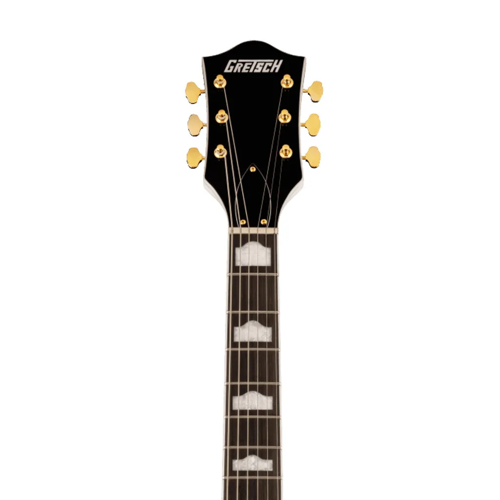 Gretsch G5422TG Electromatic Classic Hollow Body Double-Cut Bigsby Electric Guitar, Snowcrest White