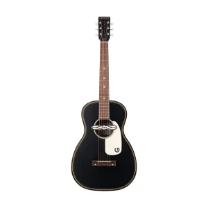 Gretsch G9520E Gin Rickey Acoustic Guitar w/Soundhole Pickup, Walnut FB, Smokestack Black