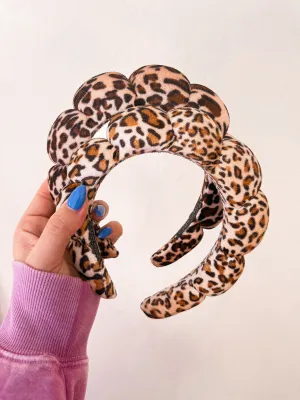 GRWM leopard headband *TAN*