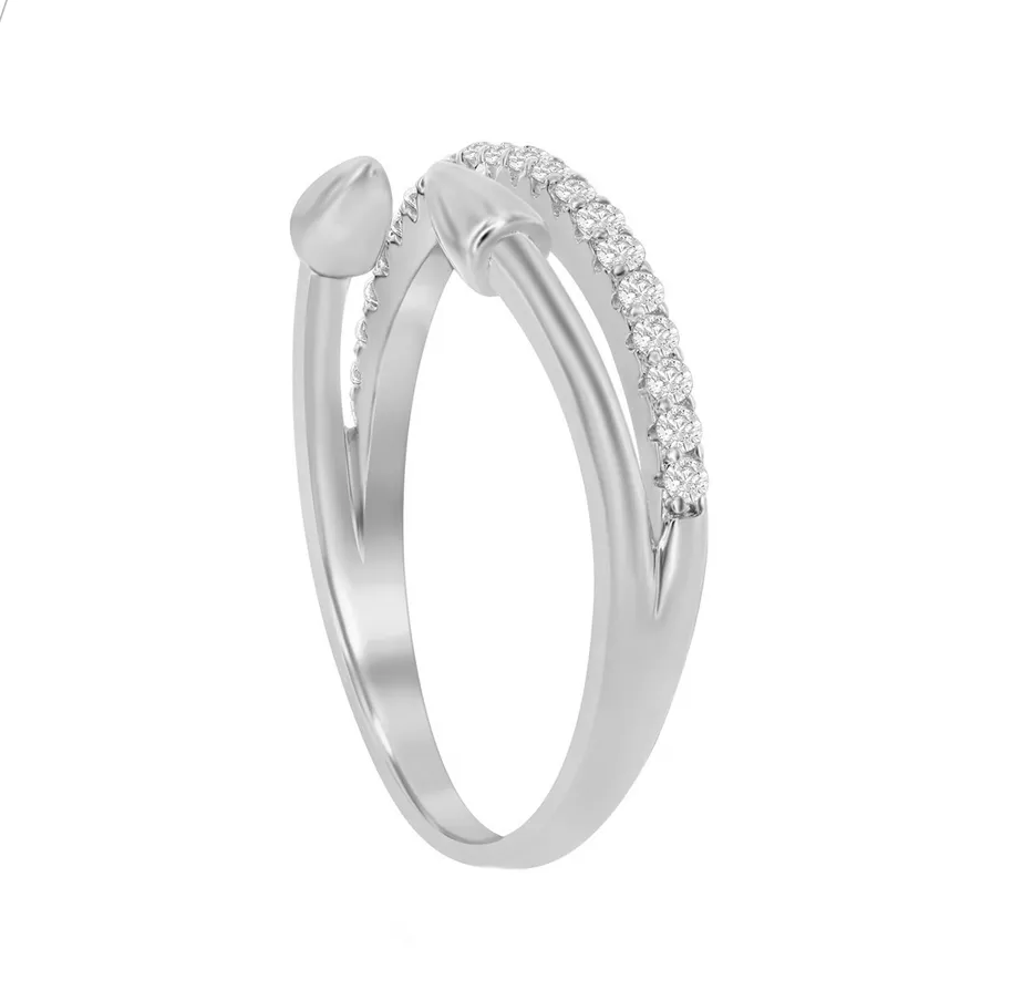 Half Eternity & Open Arrow Ring