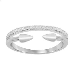 Half Eternity & Open Arrow Ring