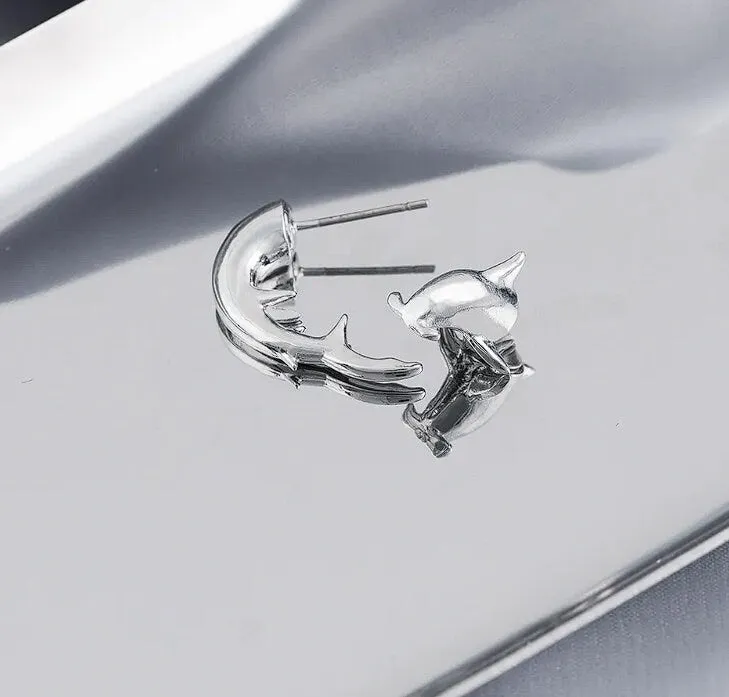 Hammerhead Shark Earring – Gold and Silver Plated