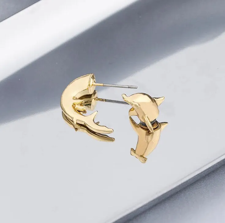 Hammerhead Shark Earring – Gold and Silver Plated