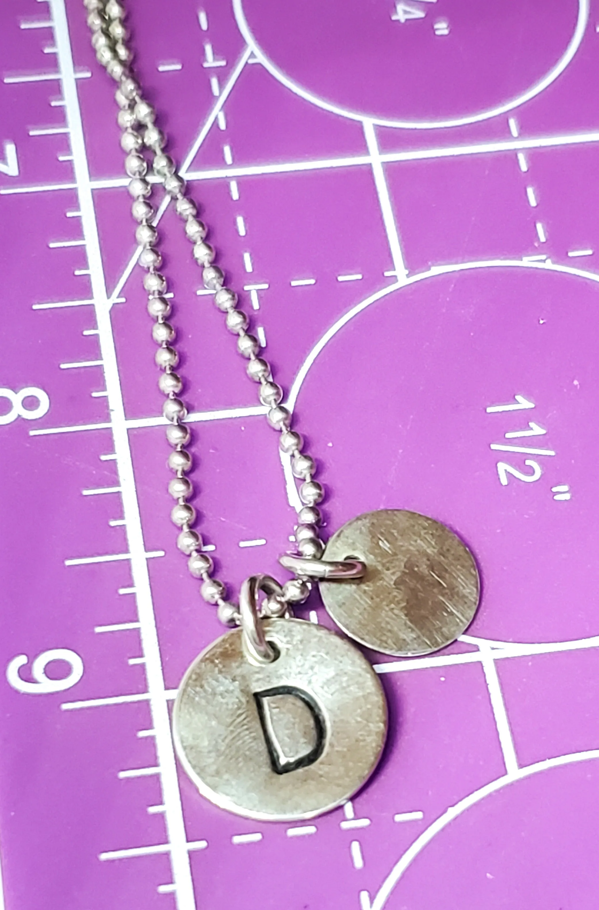 Hanalei babe D alphabet sterling silver dragonfly necklace 925 California