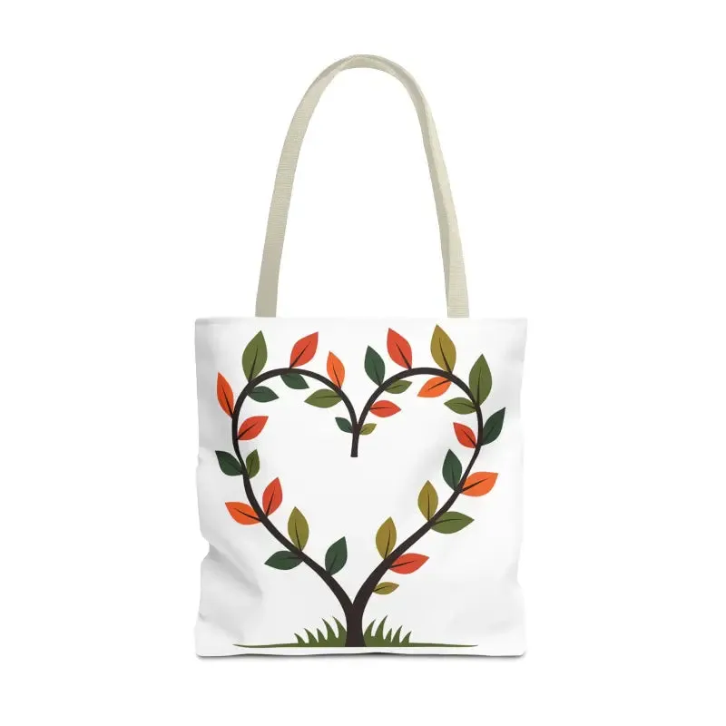 Heart Leaf Aop Tote Bag for Chic Everyday Style