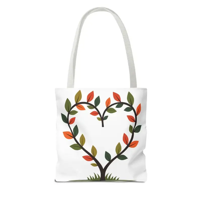 Heart Leaf Aop Tote Bag for Chic Everyday Style