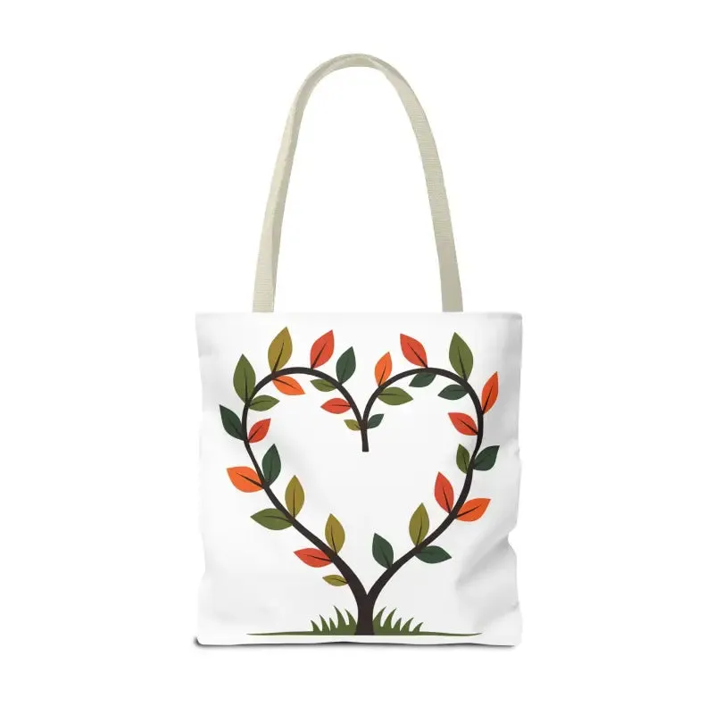 Heart Leaf Aop Tote Bag for Chic Everyday Style