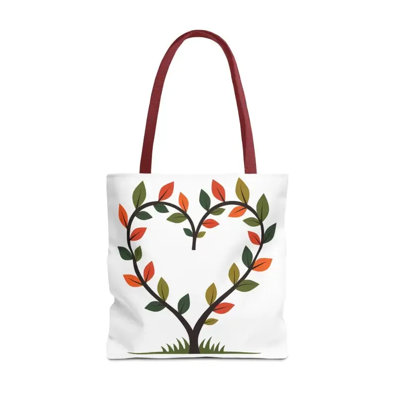 Heart Leaf Aop Tote Bag for Chic Everyday Style