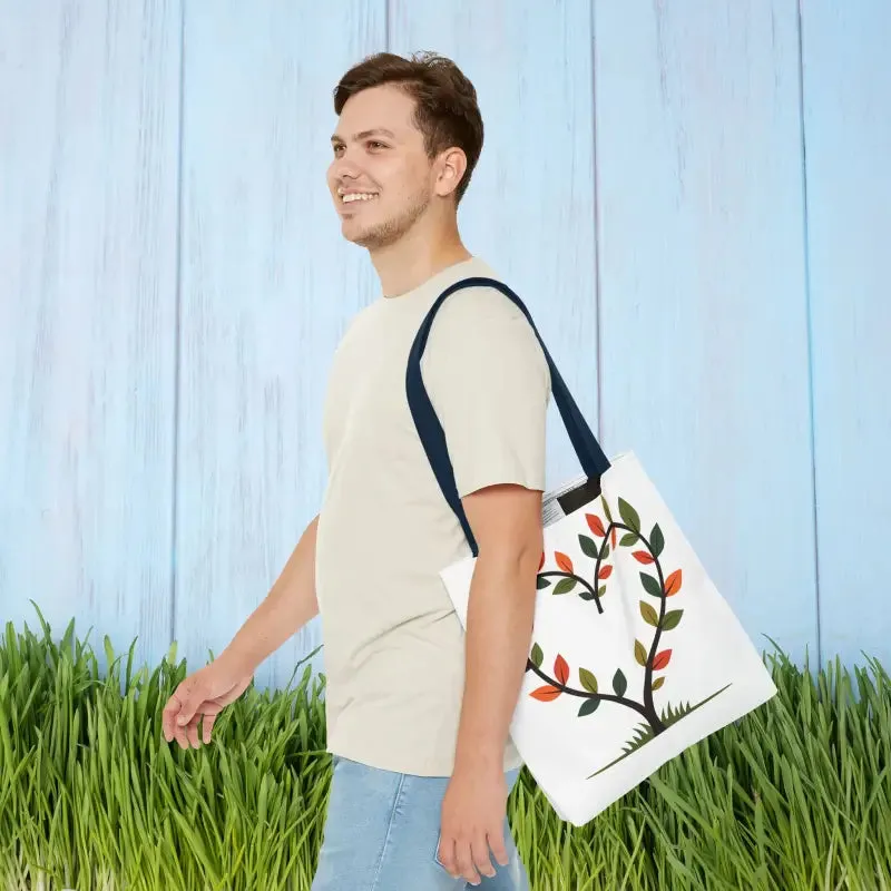 Heart Leaf Aop Tote Bag for Chic Everyday Style