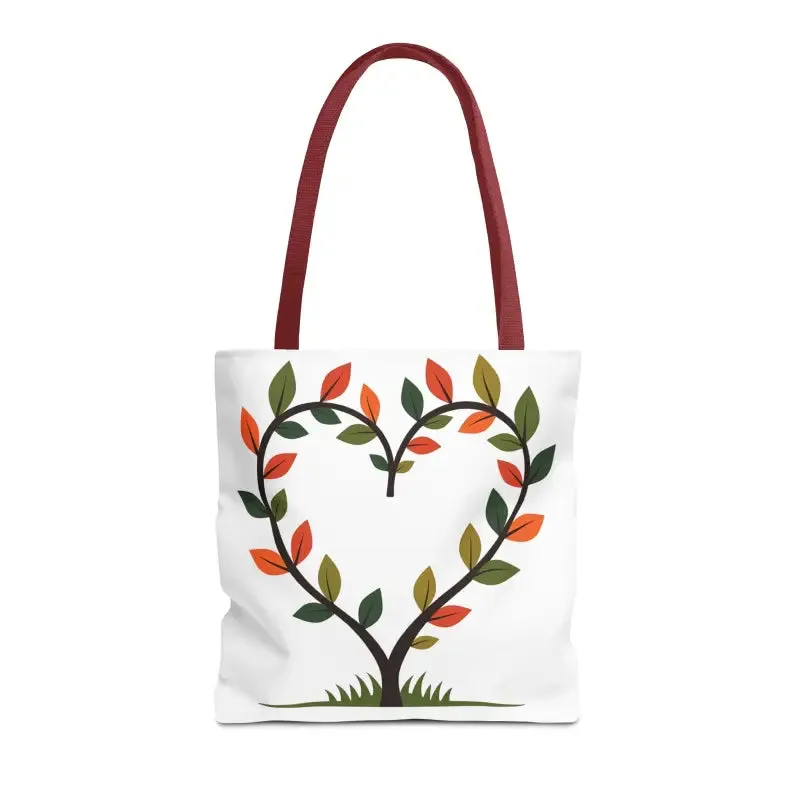 Heart Leaf Aop Tote Bag for Chic Everyday Style